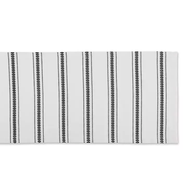 Zig Zag Dobby Stripe Table Runner, 72 in.>Kirklands Home Cheap