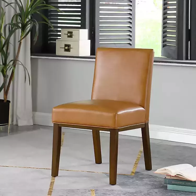 blair_carmel_leather_dining_chair_4.webp Blair Carmel Leather Dining Chair>Kirklands Home Fashion