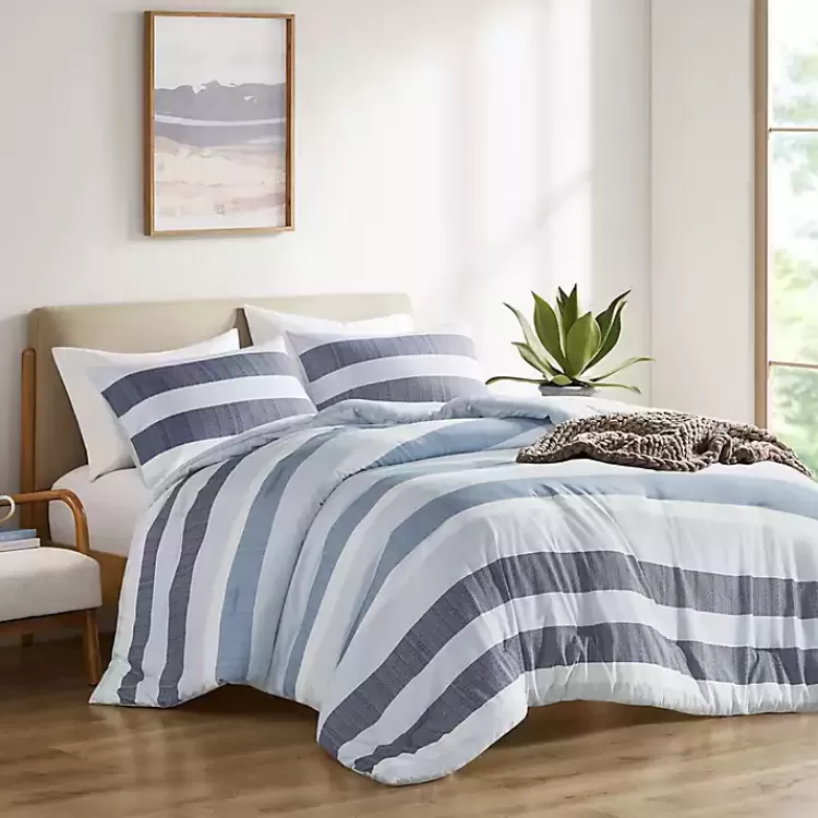 Blake Blue Stripe 3-pc. Full/Queen Comforter Set>Kirklands Home Best