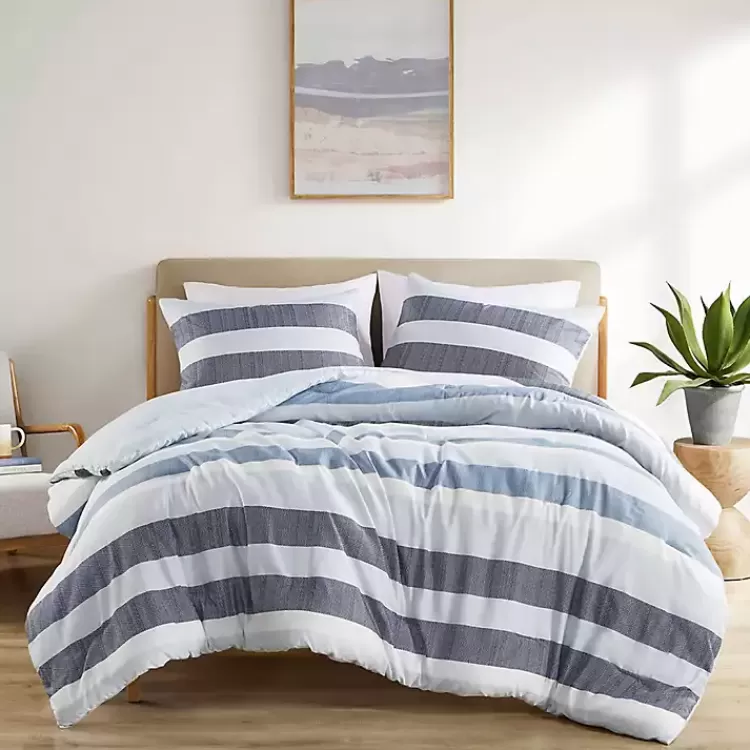 Blake Blue Stripe 3-pc. Full/Queen Comforter Set>Kirklands Home Best