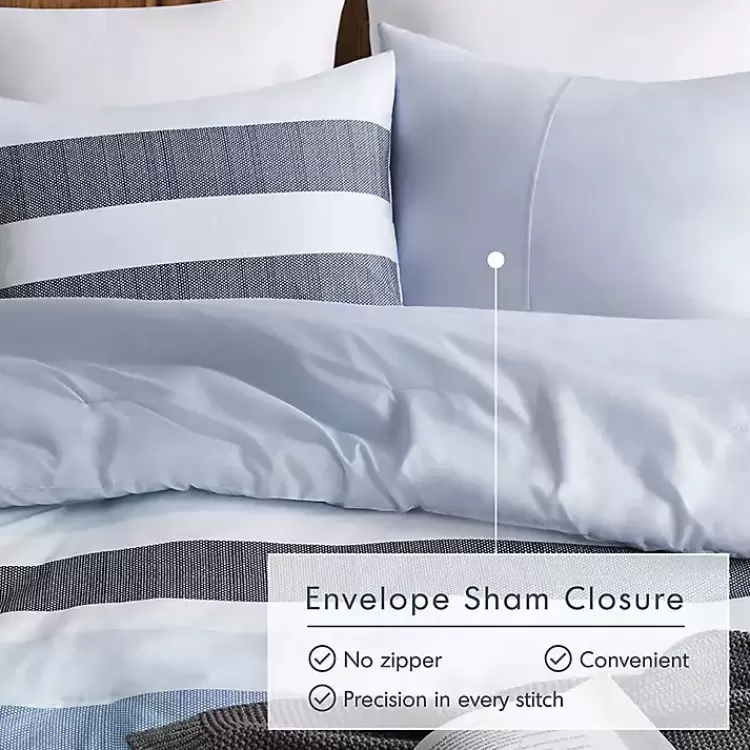 blake_blue_stripe_pc_fullqueen_comforter_set_5.webp Blake Blue Stripe 3-pc. Full/Queen Comforter Set>Kirklands Home Best