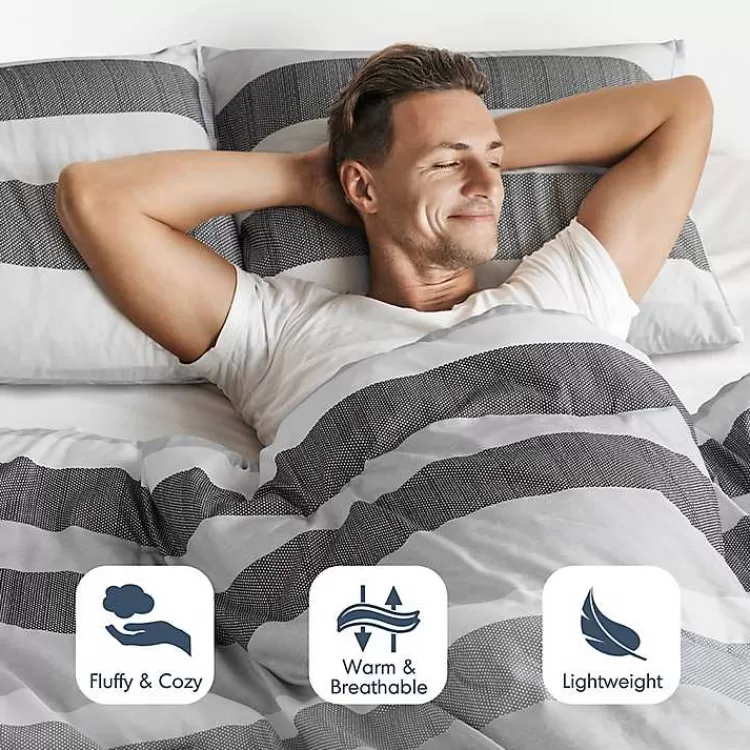 blake_gray_stripe_pc_fullqueen_comforter_set_3.webp Blake Gray Stripe 3-pc. Full/Queen Comforter Set>Kirklands Home Clearance