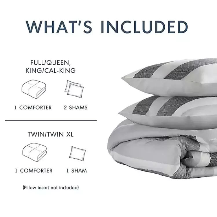 blake_gray_stripe_pc_fullqueen_comforter_set_8.webp Blake Gray Stripe 3-pc. Full/Queen Comforter Set>Kirklands Home Clearance