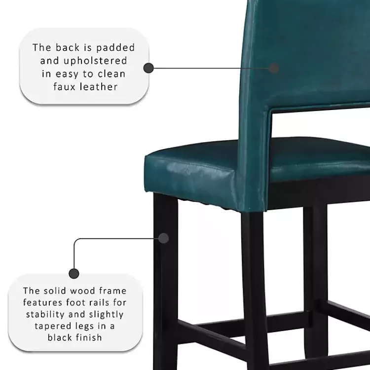 Blakely Seat Counter Stool with Black Base>Kirklands Home Discount