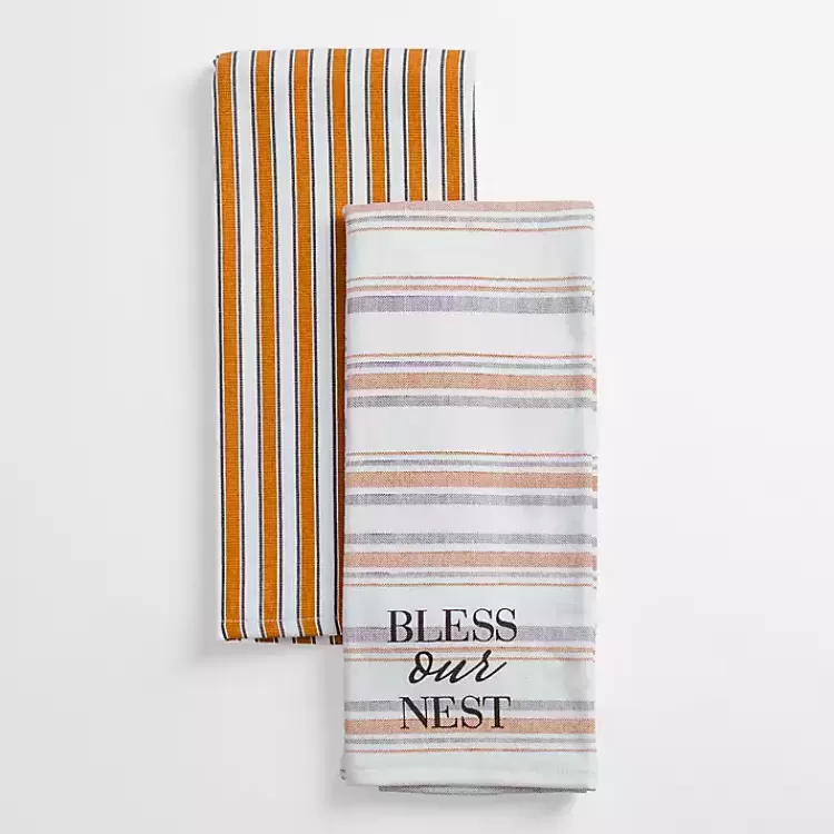 Bless Our Nest Striped Kitchen Towels, Set of 2>Kirklands Home Discount