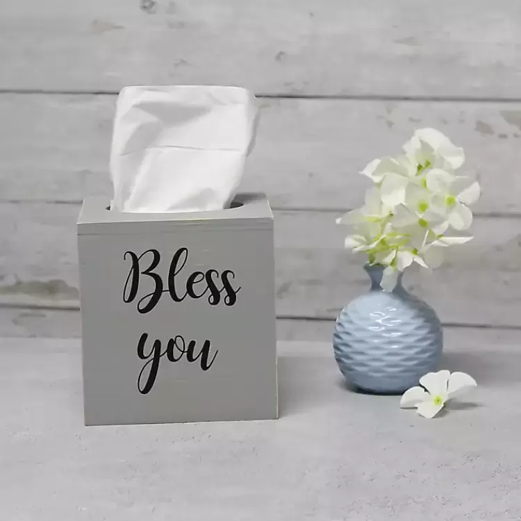 bless_you_gray_wood_tissue_box_cover_2.webp Bless You Wood Tissue Box Cover>Kirklands Home Online