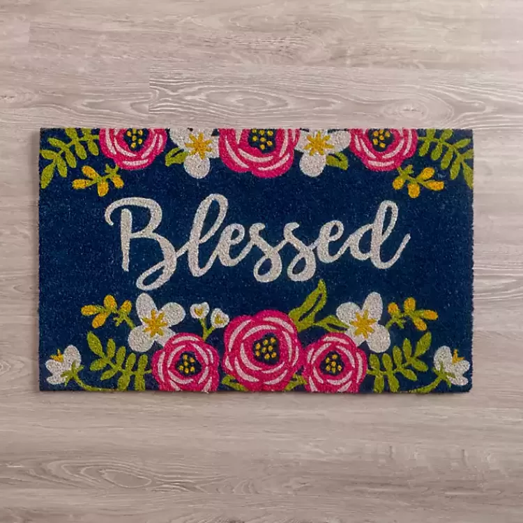 Blessed Floral Doormat>Kirklands Home Store