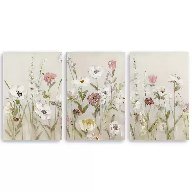 Blooming Around Canvas Art Prints, Set of 3>Kirklands Home Outlet