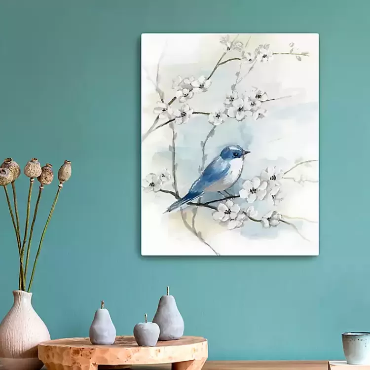Blossoms & Bluebird I Canvas Art Print, 16x20 in.>Kirklands Home Discount