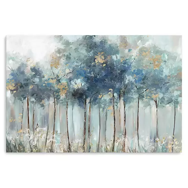 Blue & Gold Forest Canvas Art Print>Kirklands Home Outlet