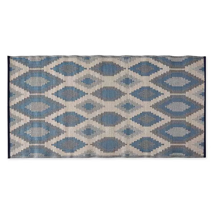 blue__gray_diamond_stripe_outdoor_area_rug_x_2.webp Blue & Gray Diamond Stripe Outdoor Area Rug, 3x6>Kirklands Home Flash Sale