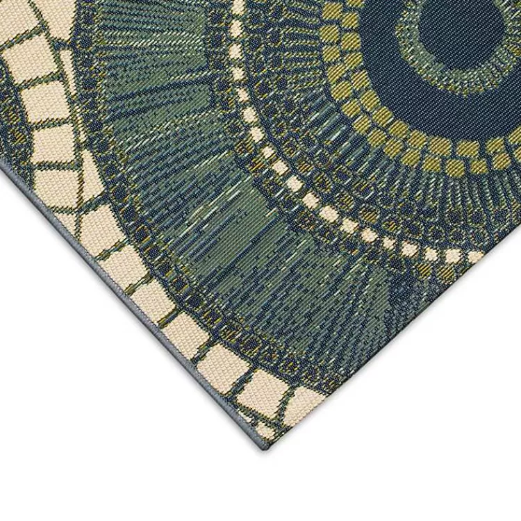 blue__green_circles_indooroutdoor_rug_x_2.webp Blue & Green Circles Indoor/Outdoor Rug, 3x4>Kirklands Home Store