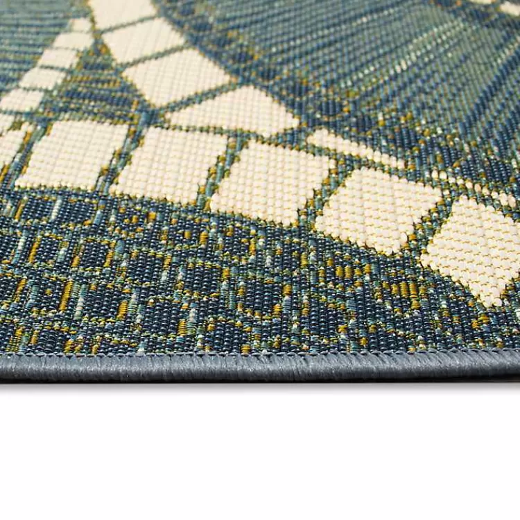 blue__green_circles_indooroutdoor_rug_x_3.webp Blue & Green Circles Indoor/Outdoor Rug, 3x4>Kirklands Home Store