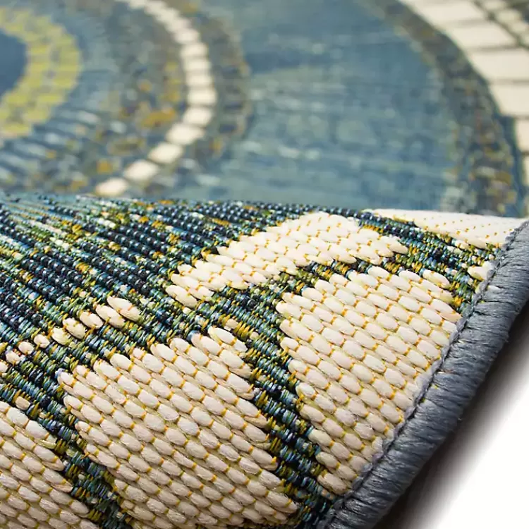 blue__green_circles_indooroutdoor_rug_x_4.webp Blue & Green Circles Indoor/Outdoor Rug, 3x4>Kirklands Home Store