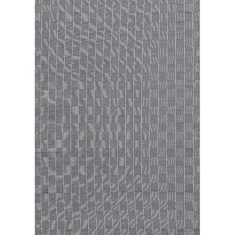 Blue & Ivory Checkered Indoor/Outdoor Rug, 8x10>Kirklands Home Best Sale