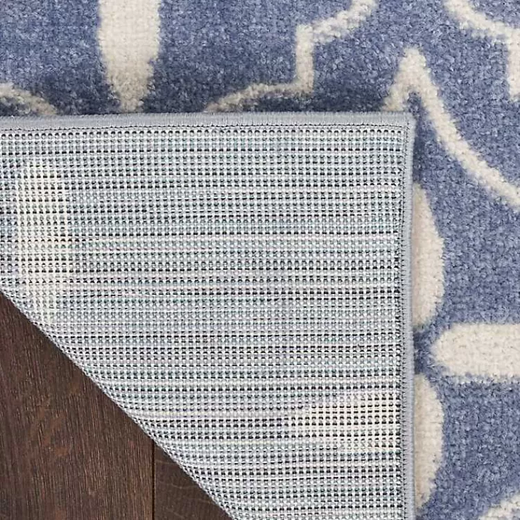 blue__ivory_quatrefoil_indooroutdoor_runner_6.webp Blue & Ivory Quatrefoil Indoor/Outdoor Runner>Kirklands Home Outlet