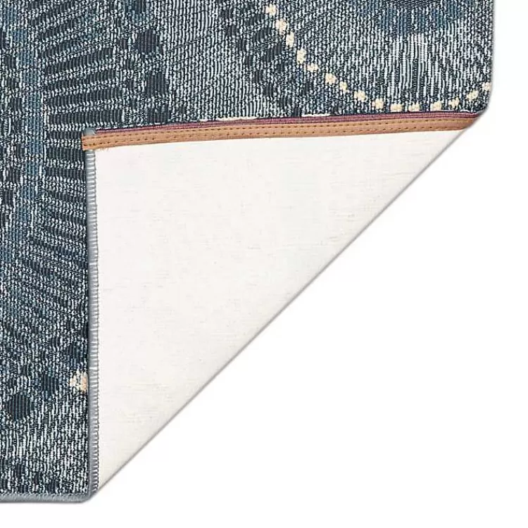 Blue & White Circles Indoor/Outdoor Rug, 2x3>Kirklands Home Flash Sale