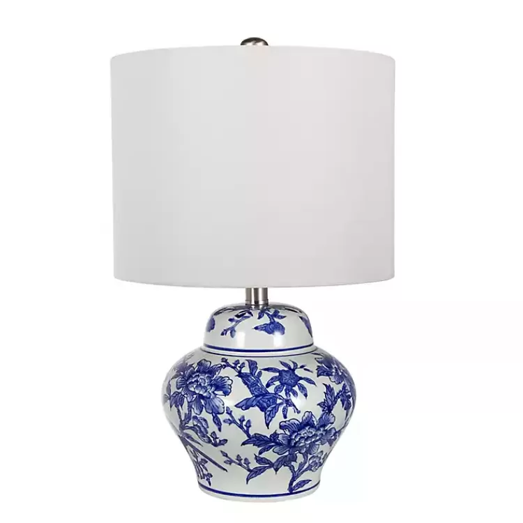 Blue & Floral Ceramic Table Lamp>Kirklands Home Cheap