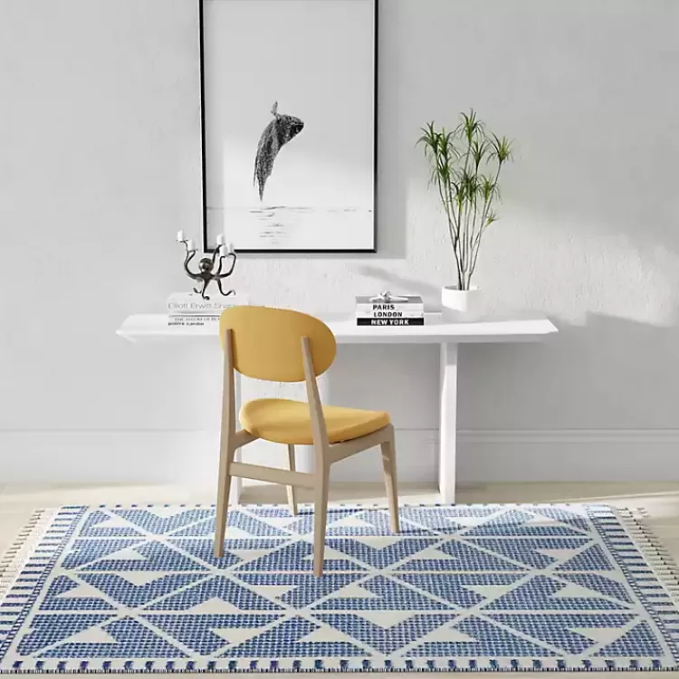 & White Geometric Shag Area Rug, 8x10>Kirklands Home Flash Sale