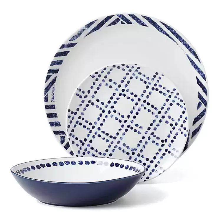 Blue & White Harbour 12-pc. Dinnerware Set>Kirklands Home Shop