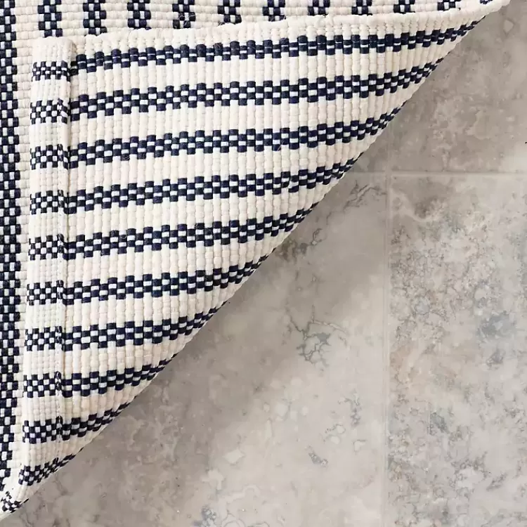 blue__white_pinstripe_indooroutdoor_rug_x_6.webp Blue & White Pinstripe Indoor/Outdoor Rug, 5x8>Kirklands Home Discount