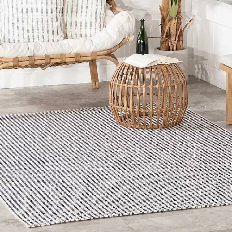 blue__white_pinstripe_indooroutdoor_rug_x_8.webp Blue & White Pinstripe Indoor/Outdoor Rug, 5x8>Kirklands Home Discount