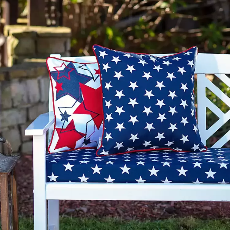 blue__white_stars_outdoor_pillows_set_of__5.webp Blue & White Stars Outdoor Pillows, Set of 2>Kirklands Home Fashion