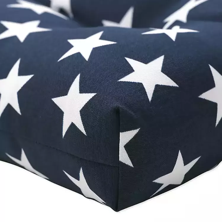 blue__white_stars_outdoor_seat_cushions_set_of__3.webp Blue & White Stars Outdoor Seat Cushions, Set of 2>Kirklands Home Store