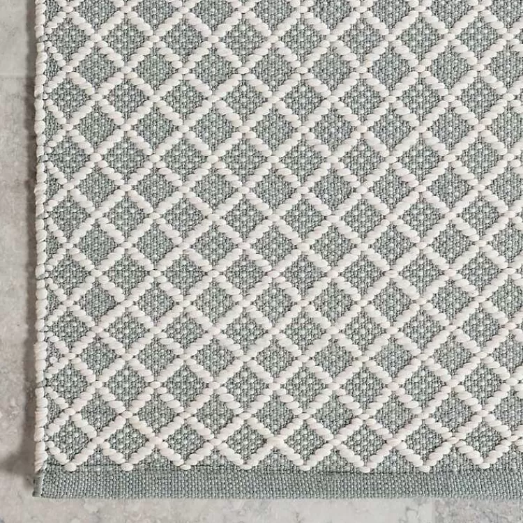 blue__white_trellis_indooroutdoor_runner_x_4.webp Blue & White Trellis Indoor/Outdoor Runner, 3x8>Kirklands Home Online