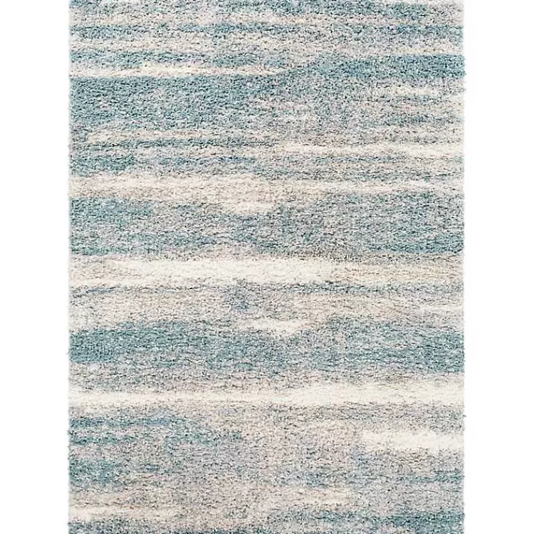 Blue Abstract Soft Lines Area Rug, 5x8>Kirklands Home Hot