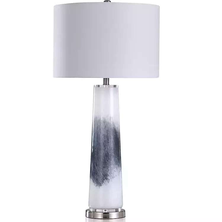 Blue Abstract Tapered Glass Table Lamp>Kirklands Home Discount