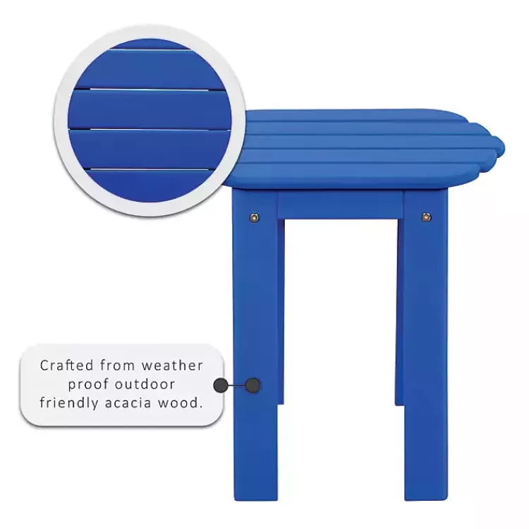 Acacia Wood Outdoor Adirondack End Table>Kirklands Home Hot