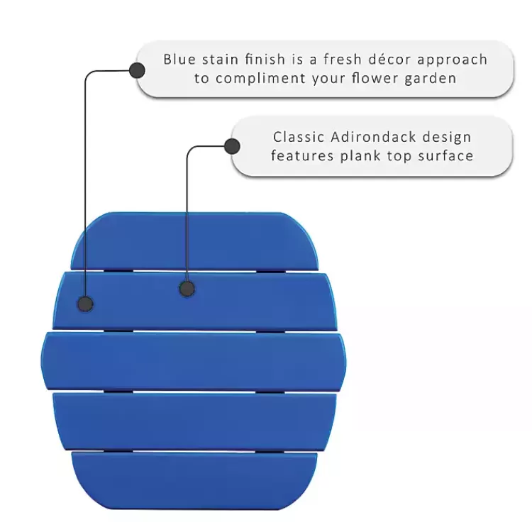 blue_acacia_wood_outdoor_adirondack_end_table_2.webp Acacia Wood Outdoor Adirondack End Table>Kirklands Home Hot