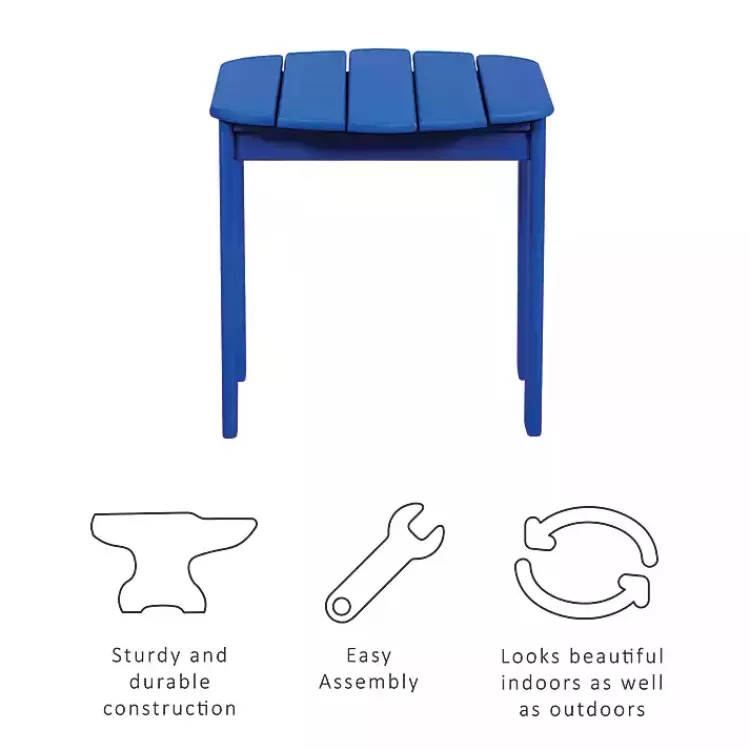 blue_acacia_wood_outdoor_adirondack_end_table_5.webp Acacia Wood Outdoor Adirondack End Table>Kirklands Home Hot