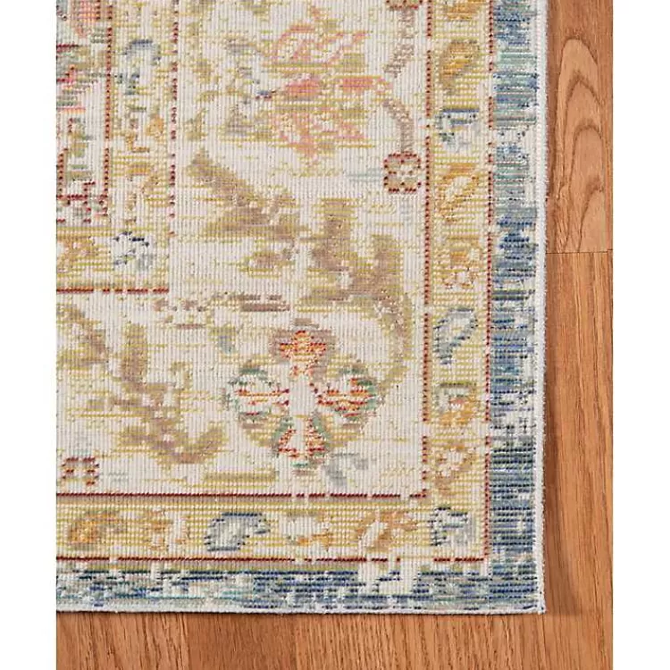 blue_and_beige_vintage_border_area_rug_x_4.webp Blue and Beige Vintage Border Area Rug, 2x3>Kirklands Home Cheap