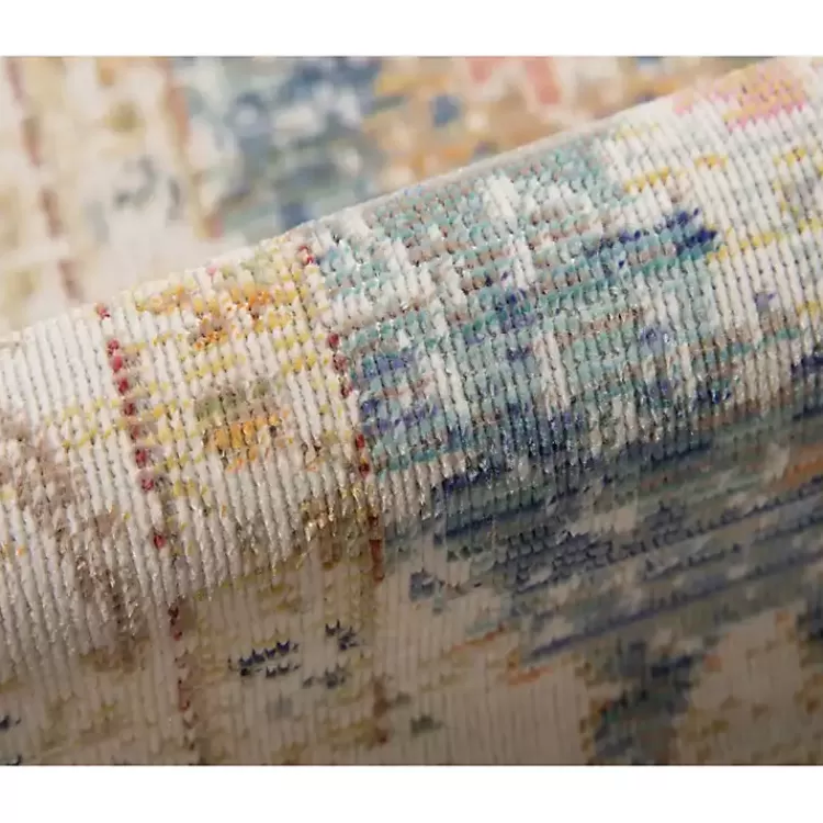 blue_and_beige_vintage_border_area_rug_x_6.webp Blue and Beige Vintage Border Area Rug, 2x3>Kirklands Home Cheap