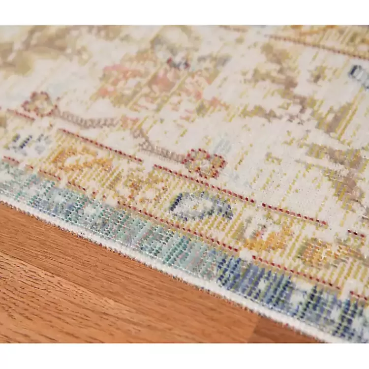 blue_and_beige_vintage_border_area_rug_x_7.webp Blue and Beige Vintage Border Area Rug, 2x3>Kirklands Home Cheap
