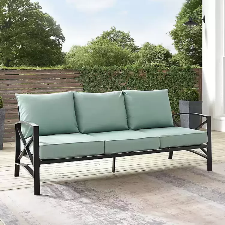 blue_and_bronze_kaplan_xarm_outdoor_sofa_4.webp and Bronze Kaplan X-Arm Outdoor Sofa>Kirklands Home Outlet