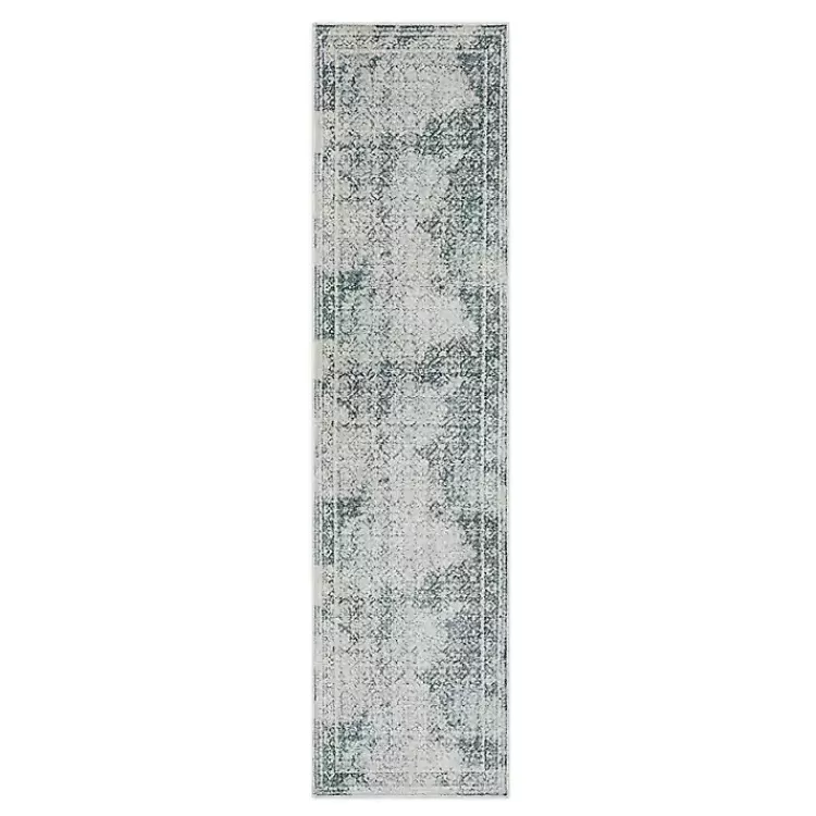 Blue and Cream Blackwell Runner, 2x10>Kirklands Home Fashion
