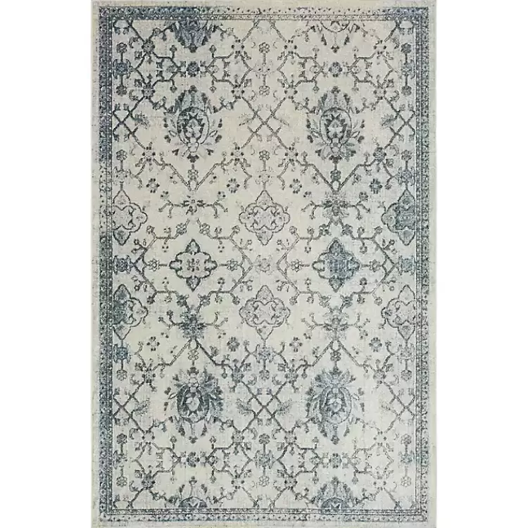Blue and Cream Granary Area Rug, 6x9>Kirklands Home Fashion