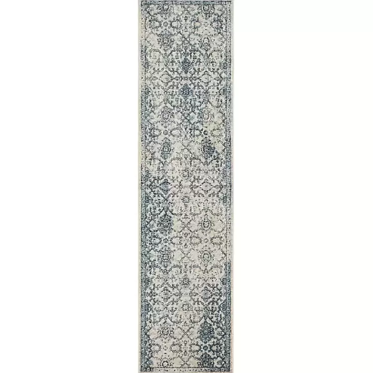 Blue and Cream Granary Runner, 2x10>Kirklands Home Clearance