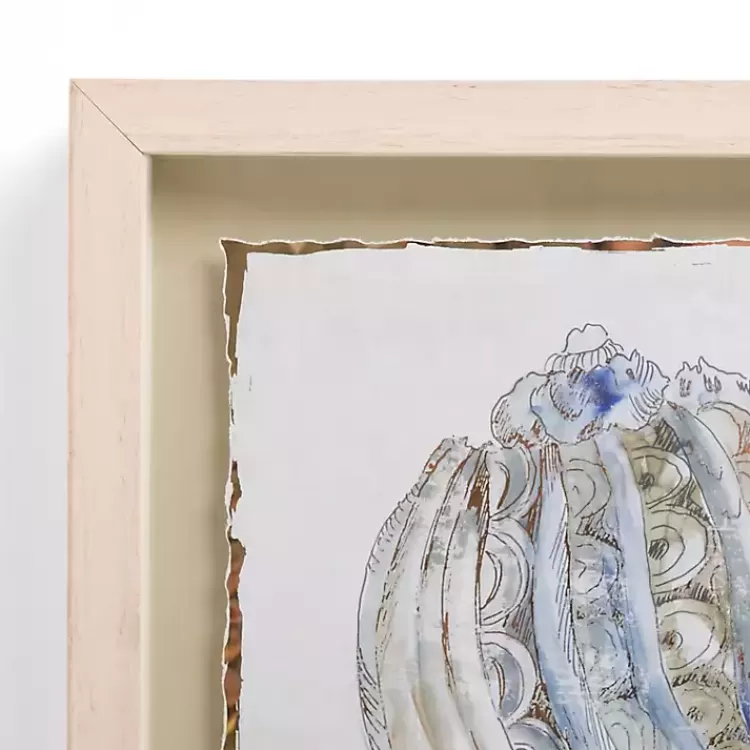 Blue and Gold Shells Framed Art Print>Kirklands Home Shop