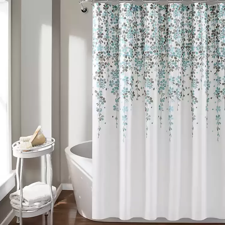 and Gray Weeping Flower Shower Curtain>Kirklands Home Clearance