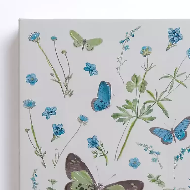 Blue and Green Butterflies Canvas Prints, Set of 2>Kirklands Home Sale