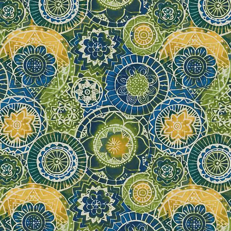 Blue and Green Lagoon Outdoor Chair Cushion>Kirklands Home Fashion