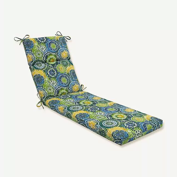Blue and Green Lagoon Outdoor Chaise Cushion>Kirklands Home Best