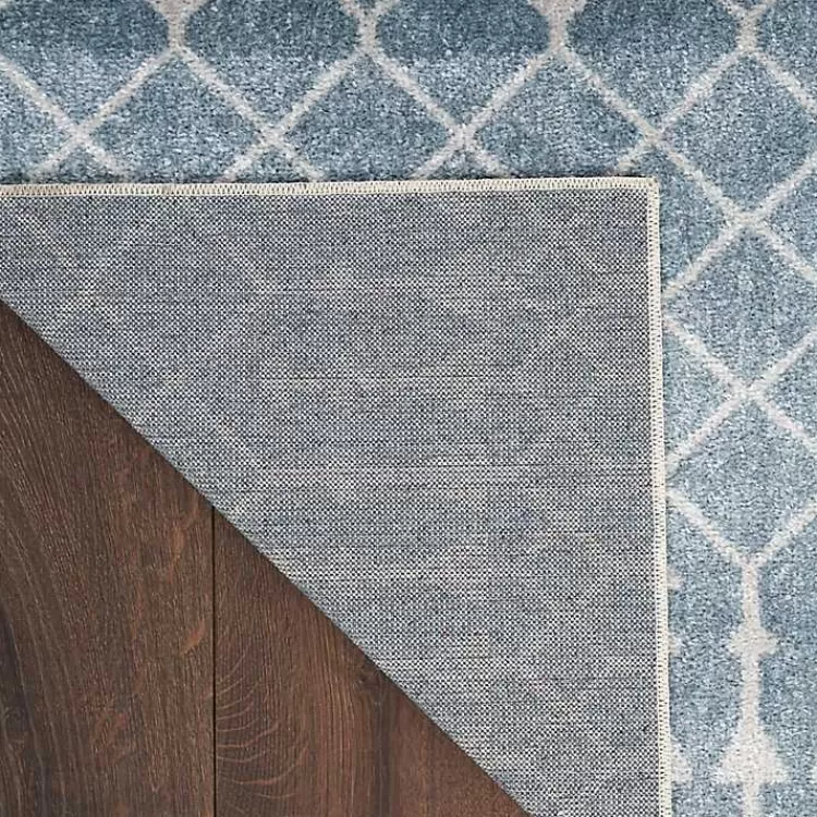 blue_and_ivory_moroccan_trellis_runner_2.webp Blue and Ivory Moroccan Trellis Runner>Kirklands Home Best