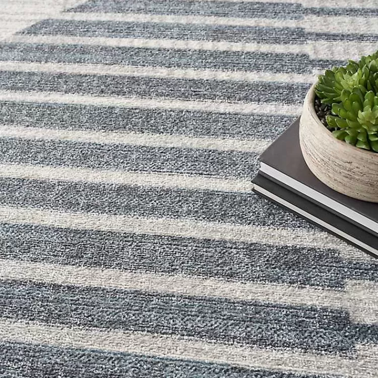 blue_and_ivory_striped_half_moon_area_rug_x_6.webp Blue and Ivory Striped Half Moon Area Rug, 8x10>Kirklands Home Best Sale