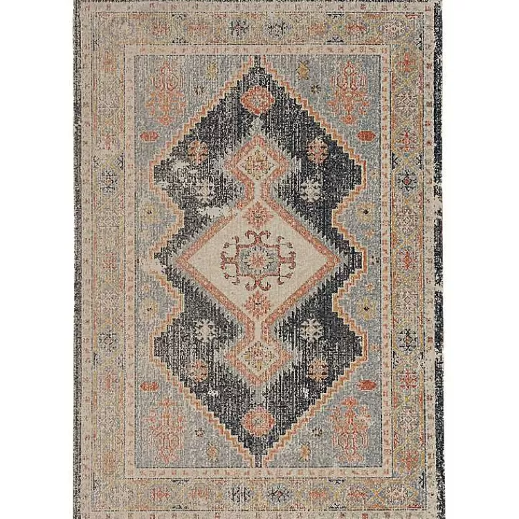 and Ivory Traditional Motif Area Rug, 5x7>Kirklands Home Flash Sale