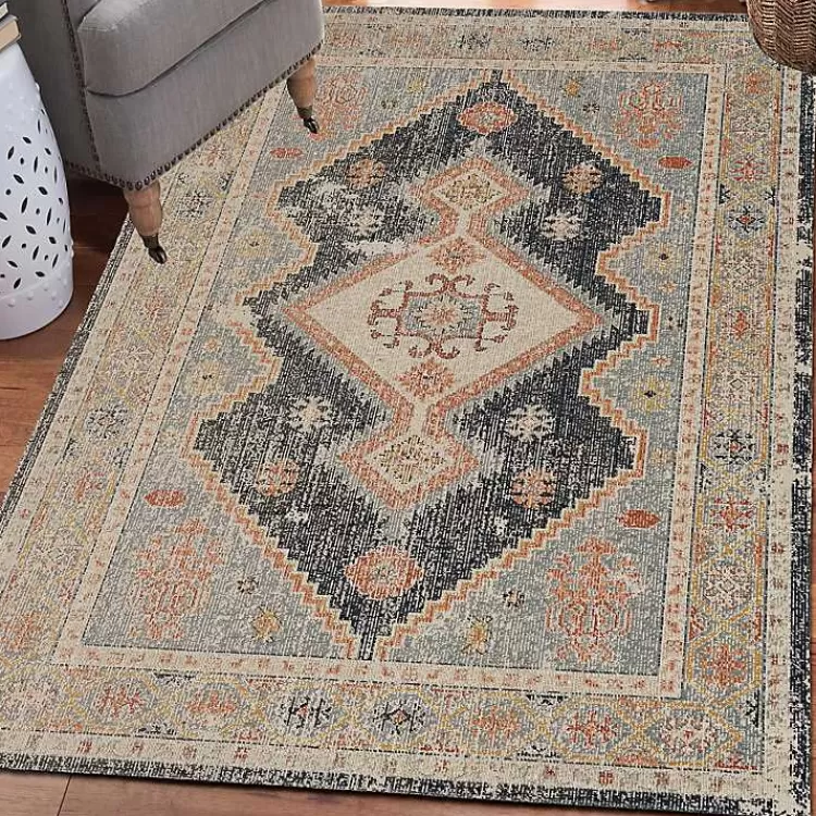 and Ivory Traditional Motif Area Rug, 5x7>Kirklands Home Flash Sale
